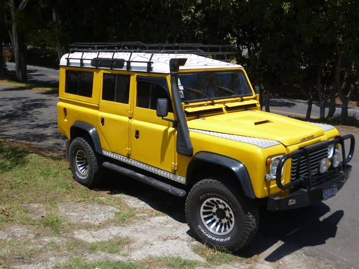 Overdrive-onderdeel op een klassieke Landrover